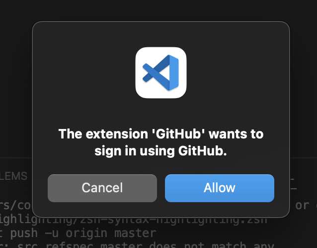 Extension GitHub wants to sing in